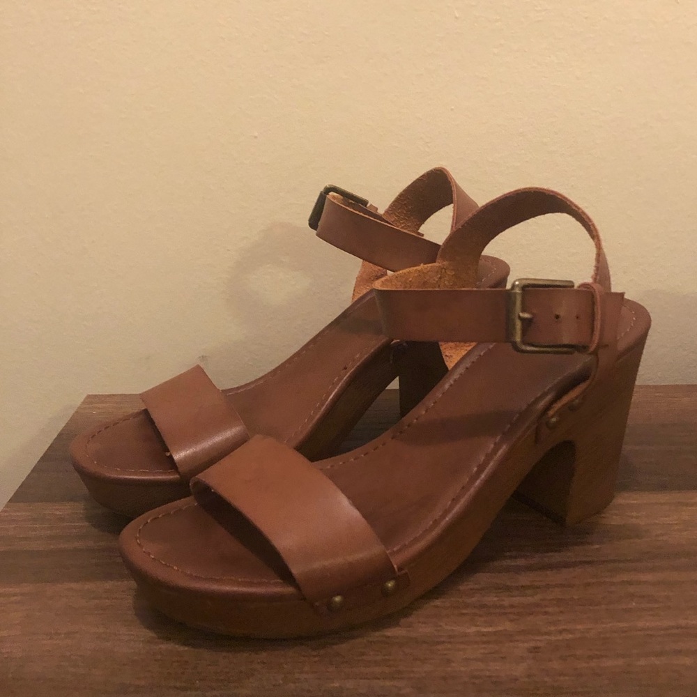 Platform Leather Heels